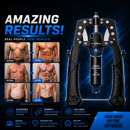 Fitzoraz® Muscle Trainer – Adjustable Resistance Trainer for Home Gym